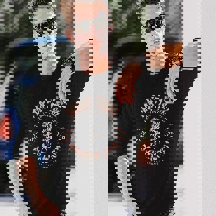 ムエタイ ボクシングジム 長袖Tシャツ 彼への贈り物