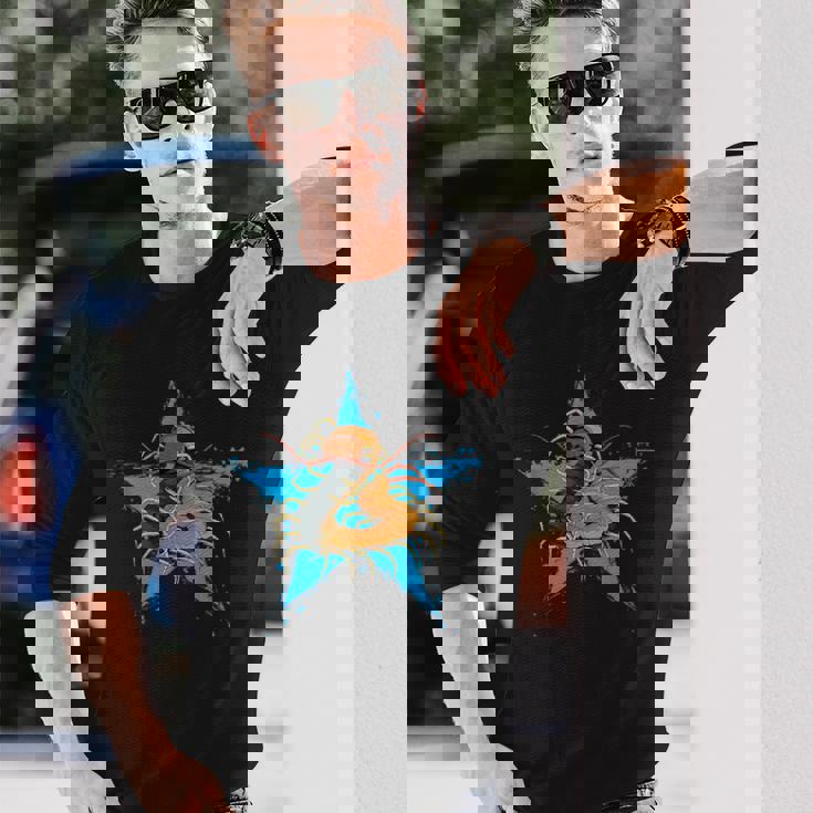 ムカデ スターデザイン ムカデ 恋人 ムカデ 長袖Tシャツ 彼への贈り物