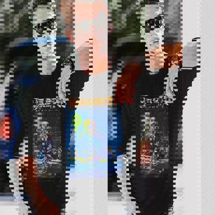 メガデス-ラスト・イン・ピース 長袖tシャツ 長袖Tシャツ 彼への贈り物