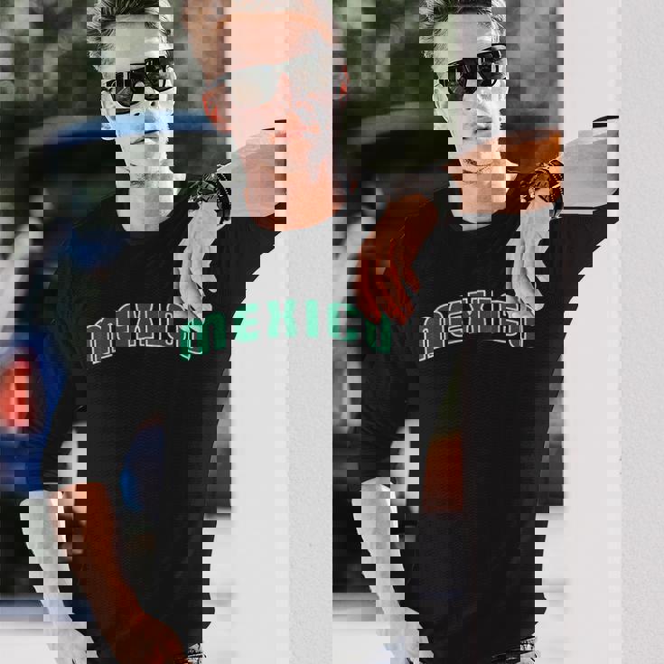 メキシコ 野球 Beisbol Futbol サッカー 2023 ビバ メキシコ 国旗 長袖Tシャツ 彼への贈り物