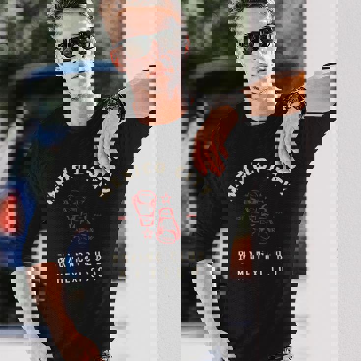 メキシコシティボクシングクラブ メキシコ ボクシング 長袖Tシャツ 彼への贈り物