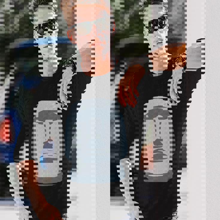 モアイ 長袖Tシャツ 彼への贈り物