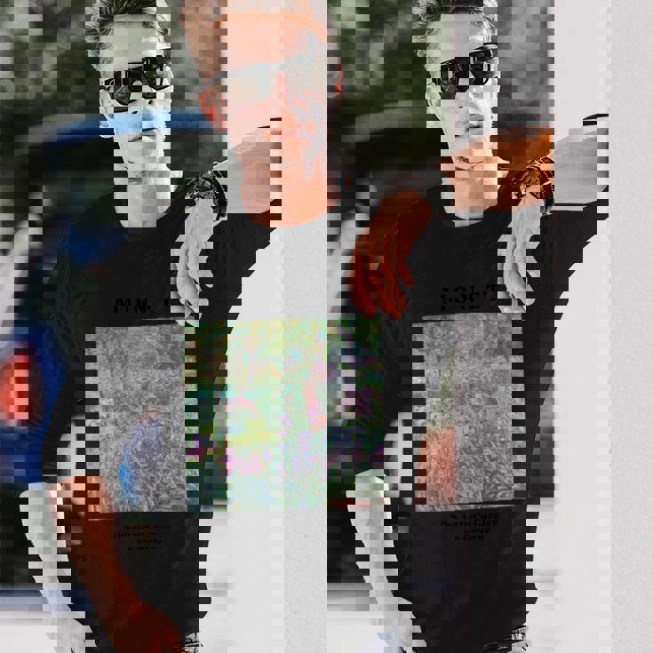 モネギヴェルニーのアリストの庭 長袖Tシャツ 彼への贈り物