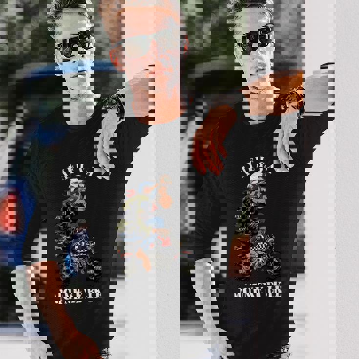 モンキーバイク 長袖tシャツ 長袖Tシャツ 彼への贈り物