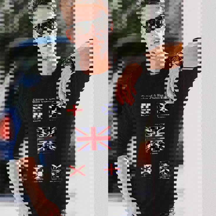 ユニオンジャックの進化 長袖Tシャツ 彼への贈り物