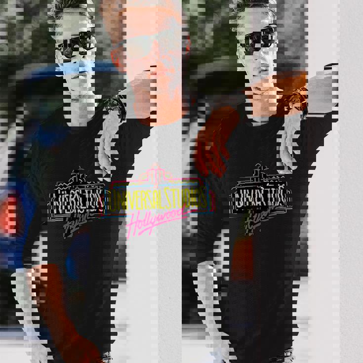 ユニバーサルスタジオハリウッドマーキー 長袖Tシャツ 彼への贈り物