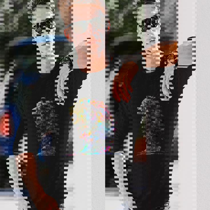 ライオンラバーアートワーク 長袖Tシャツ 彼への贈り物