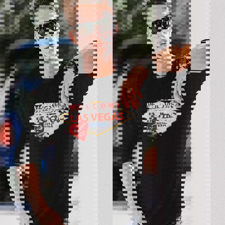 ラスベガス カジノ ラスベガス ストリップ ナイトライフ お土産とギフト 長袖Tシャツ 彼への贈り物