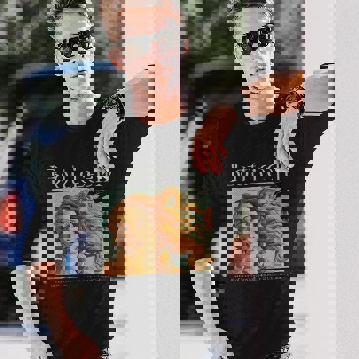 ルネッサンス美的ボッティチェリ ヴィーナスの誕生 アートデザイン 長袖tシャツ 長袖Tシャツ 彼への贈り物