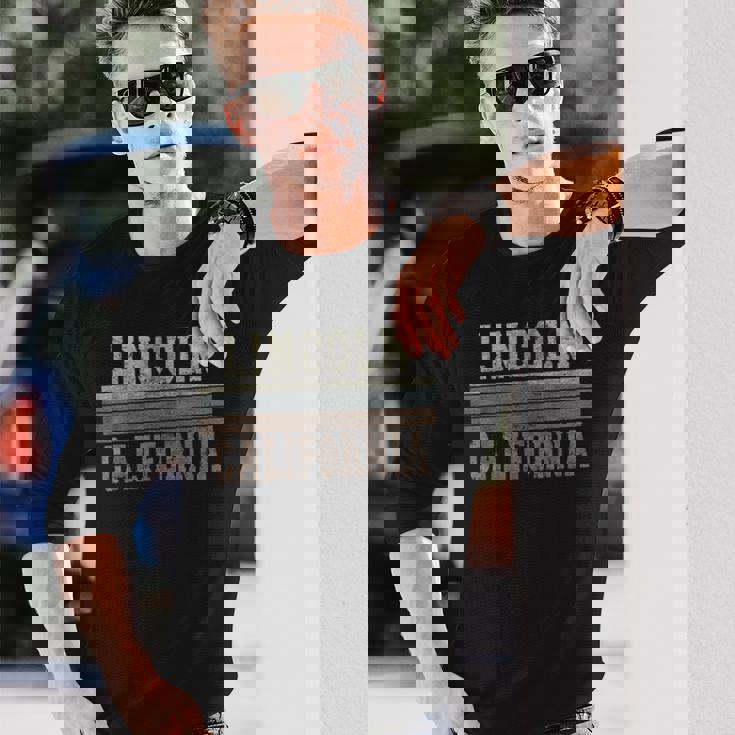 レトロ リンカーン カリフォルニア 長袖Tシャツ 彼への贈り物