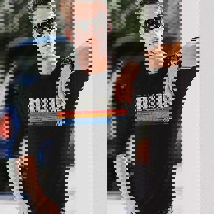 レトロ ヴィンテージ 70年代80年代スタイル ハレイワ Hi 長袖Tシャツ 彼への贈り物