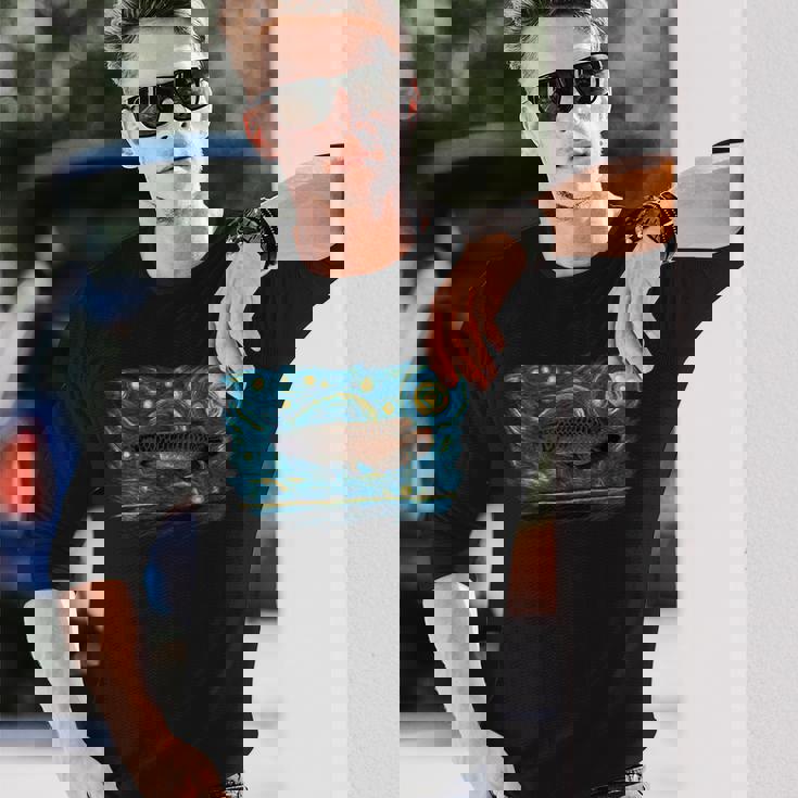 レトロなヴィンテージスタイルのアロワナ 長袖Tシャツ 彼への贈り物