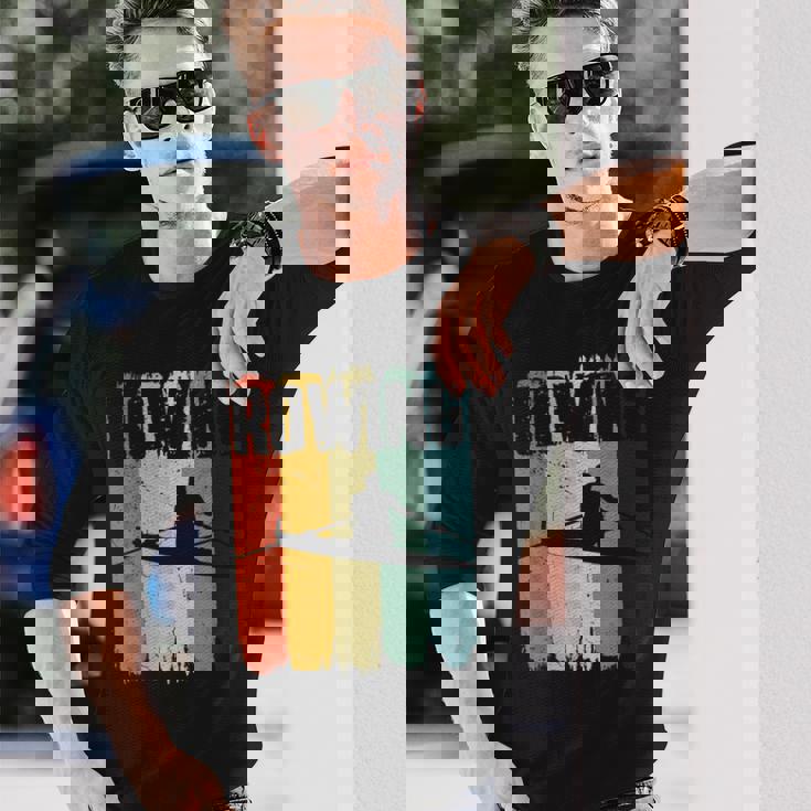 ロウイングスポーツ。レトロビンテージ。Rowing Crew（ローイングクルー 長袖Tシャツ 彼への贈り物