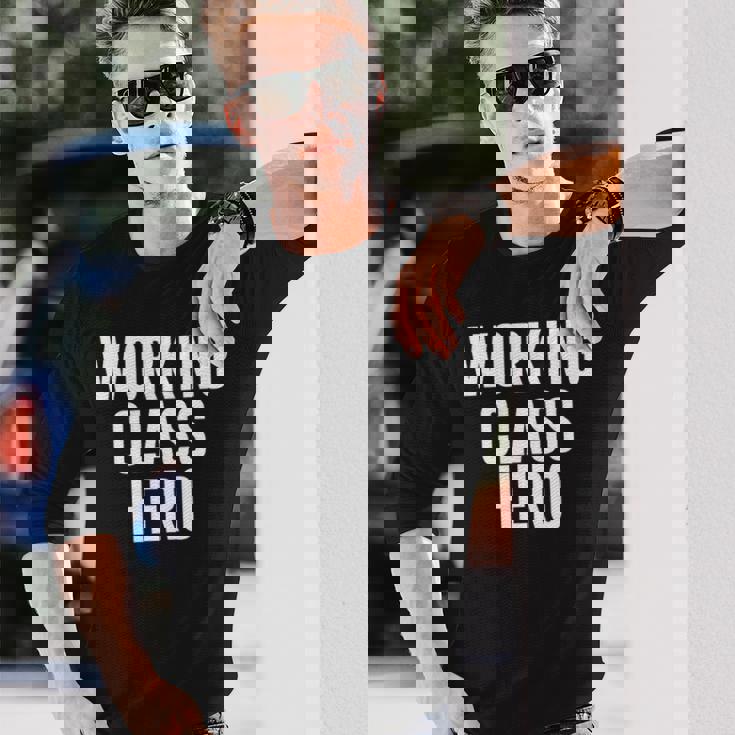 ワーキングクラスヒーロー 長袖tシャツ 長袖Tシャツ 彼への贈り物