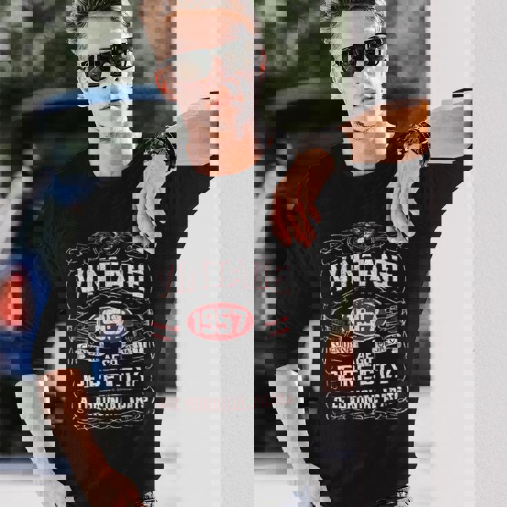 ヴィンテージ 1957年 還暦 66歳 1957年生まれ 長袖Tシャツ 彼への贈り物