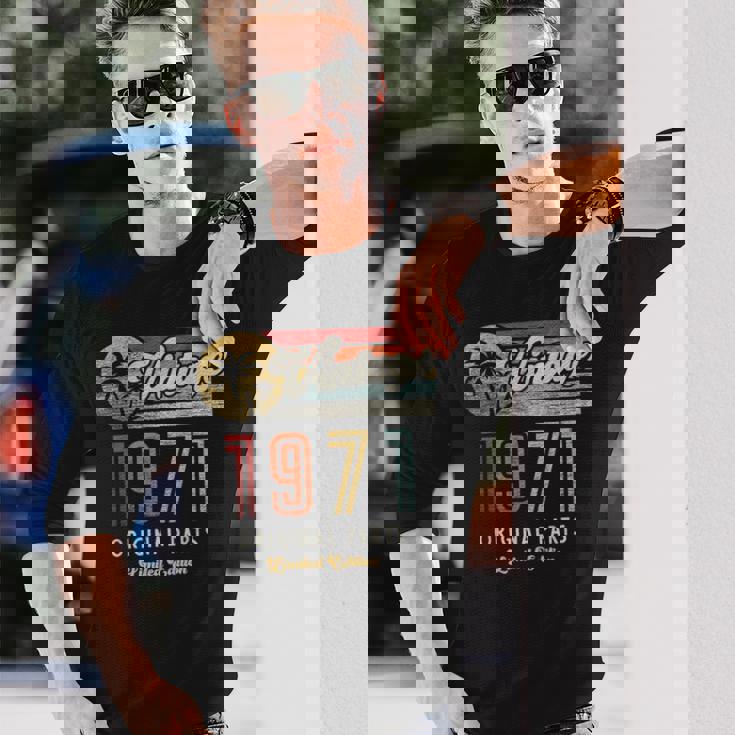 ヴィンテージ 1971 オリジナルパーツ パームス 55歳の誕生日 長袖Tシャツ 彼への贈り物