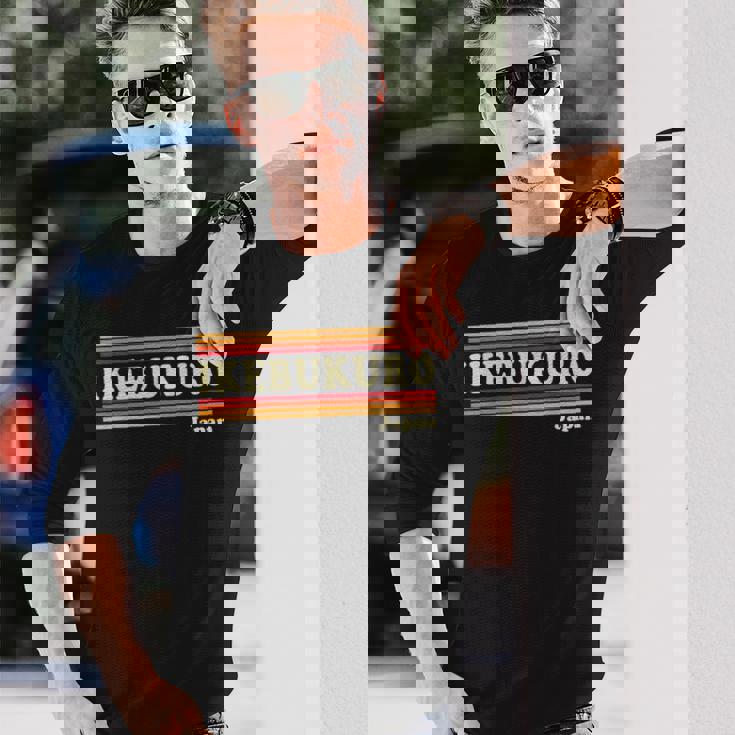 ヴィンテージ 80年代 池袋 日本 レトロ グラフィック 長袖Tシャツ 彼への贈り物