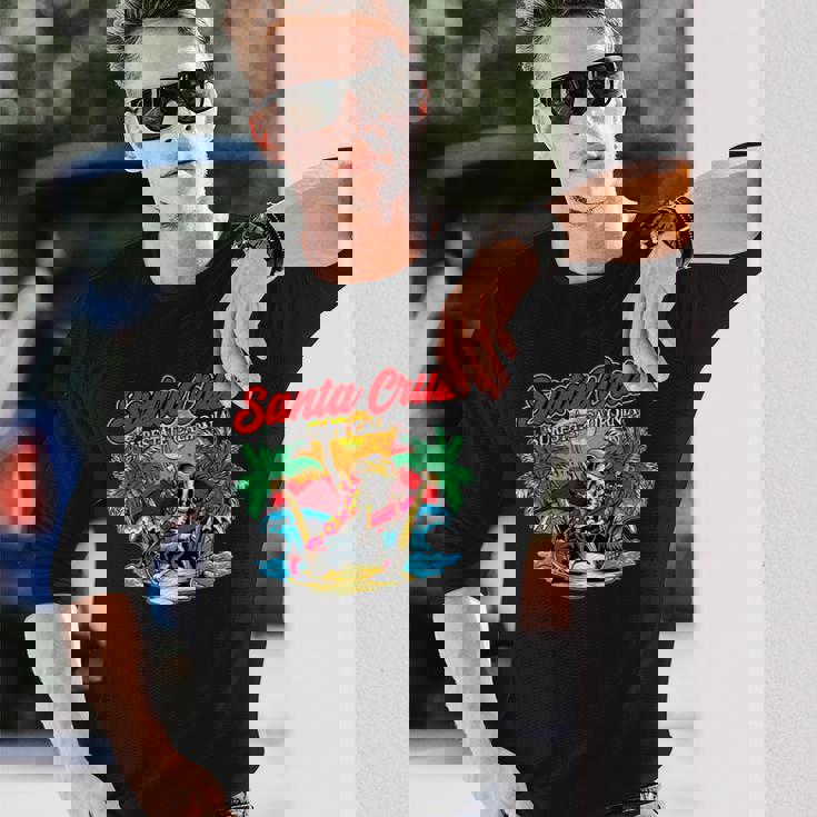 ヴィンテージ サーファー カリフォルニア I レトロ サンタクルーズ カリフォルニア 長袖Tシャツ 彼への贈り物