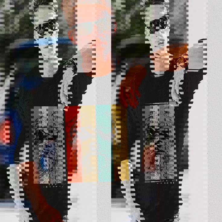 ヴィンテージ ノーフォークテリア 犬 ママ パパ キッズ メンズ レディース 長袖Tシャツ 彼への贈り物