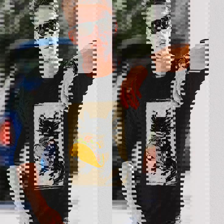 ヴィンテージ リノカット Axolotl タコサラマンダー 民芸品 長袖Tシャツ 彼への贈り物