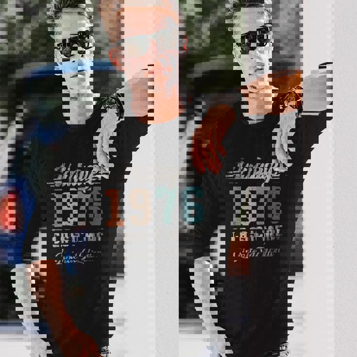 ヴィンテージ1976 50歳の誕生日クラシックカー 長袖Tシャツ 彼への贈り物