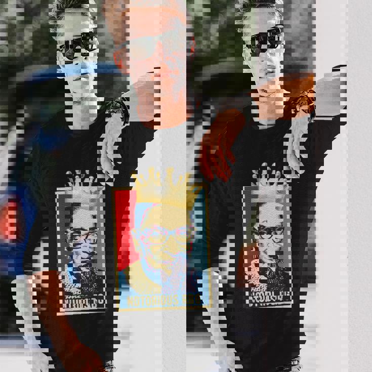 ヴィンテージ・ノトーリアス Rbg-ルース・ベイダー・ギンズバーグ・コート 長袖Tシャツ 彼への贈り物