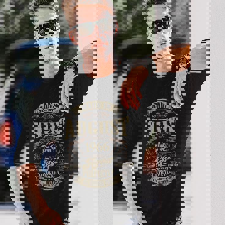 ヴィンテージ還暦伝説 1966年8月 60歳の贈り物 長袖Tシャツ 彼への贈り物