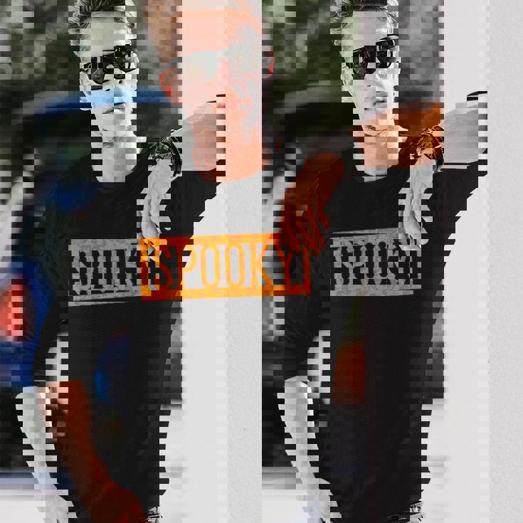 不気味なオレンジハロウィンパンプキン柄tシャツ 長袖Tシャツ 彼への贈り物