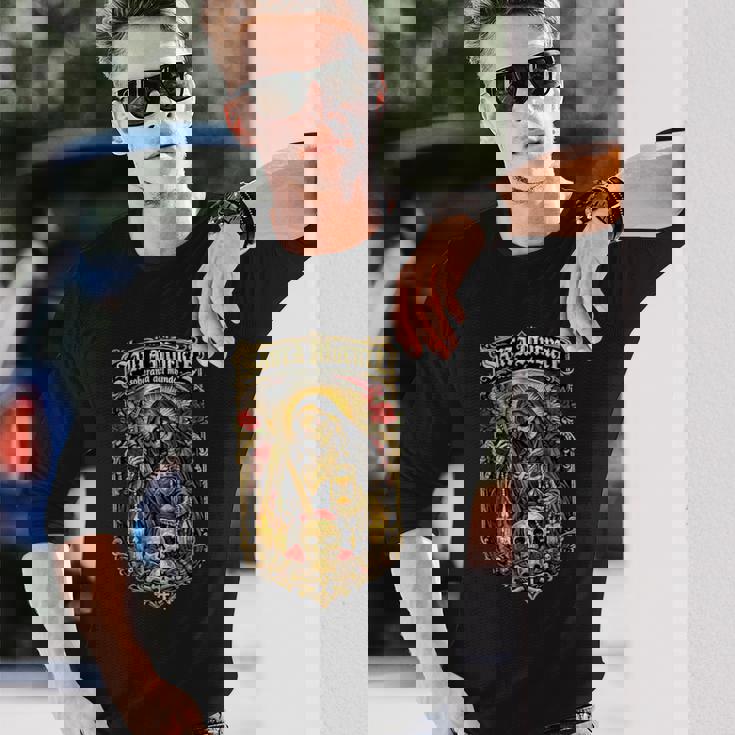 世界のサンタ・ムエルテ支配者 長袖Tシャツ 彼への贈り物