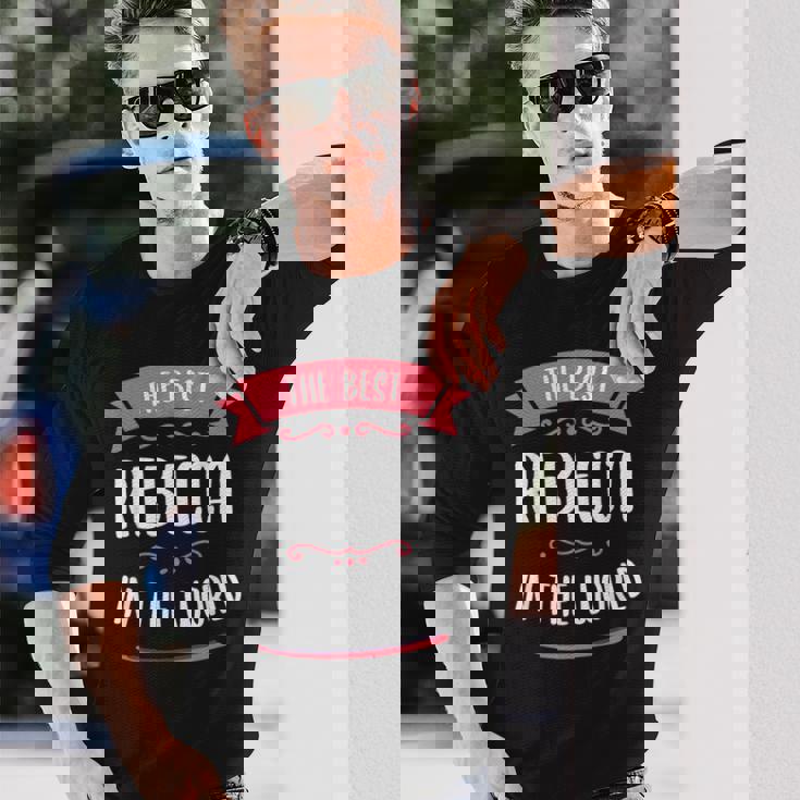 世界最高のレベッカ。 長袖Tシャツ 彼への贈り物