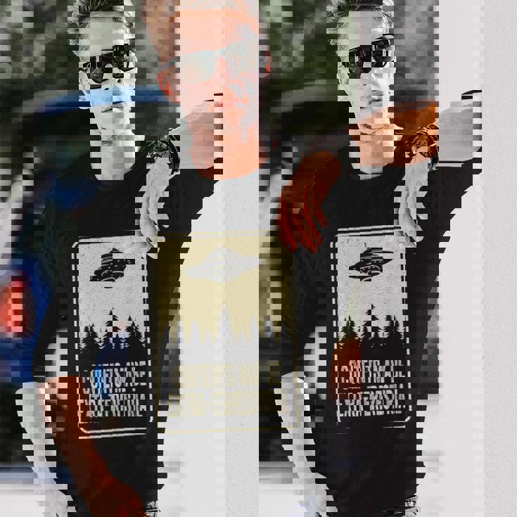 中身は地球外ufo 月曜日 宇宙人宇宙 長袖Tシャツ 彼への贈り物