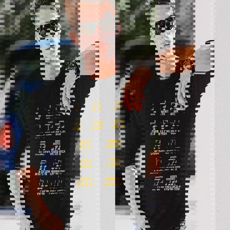 作曲家リズム音楽 バッハ・モーツァルト ベートーヴェン・ショパン 長袖Tシャツ 彼への贈り物