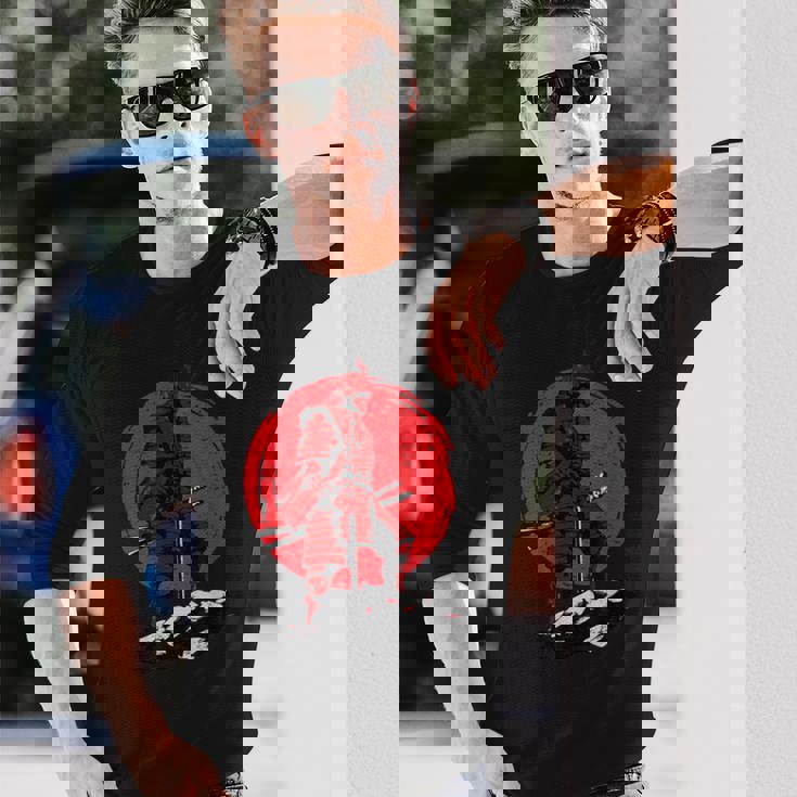 侍 戦国武将 武士道 サムライ 東京 ジャパン カタナ 長袖Tシャツ 彼への贈り物