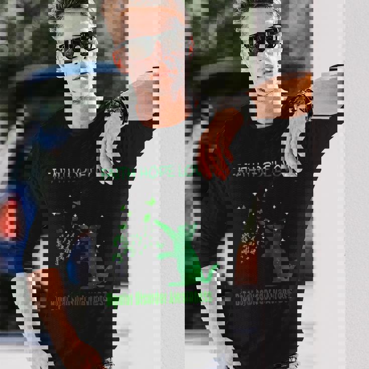 信仰希望愛双極性障害認識 長袖Tシャツ 彼への贈り物