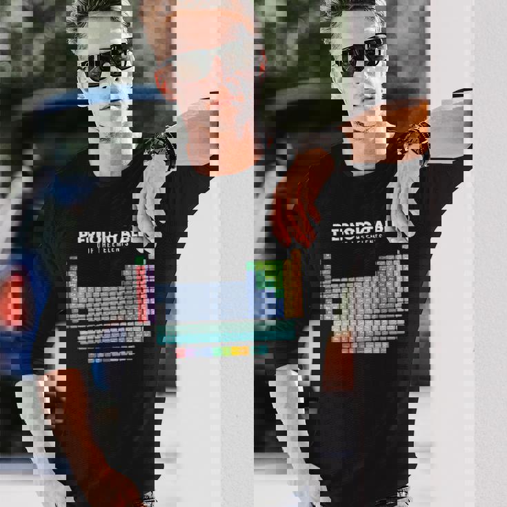 元素周期表 化学 長袖tシャツ 長袖Tシャツ 彼への贈り物