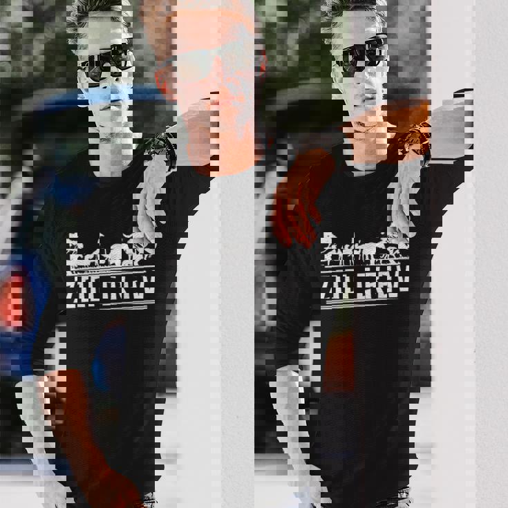 動物園 動物園 サファリ キリン ライオン ゾウ 動物園 長袖Tシャツ 彼への贈り物