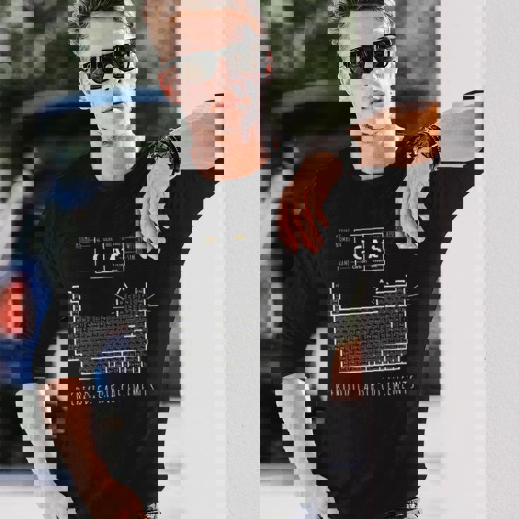 化学猫 元素周期表 長袖tシャツ 長袖Tシャツ 彼への贈り物