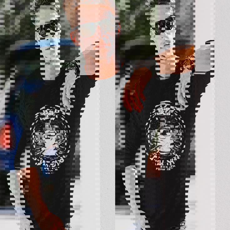 博多駅 印鑑 おたく お土産 和漢字 長袖Tシャツ 彼への贈り物