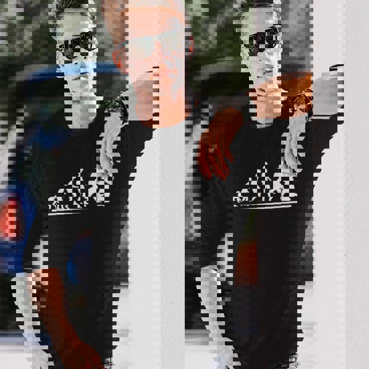 合気道 進化 男性 面白い 合気道 長袖Tシャツ 彼への贈り物