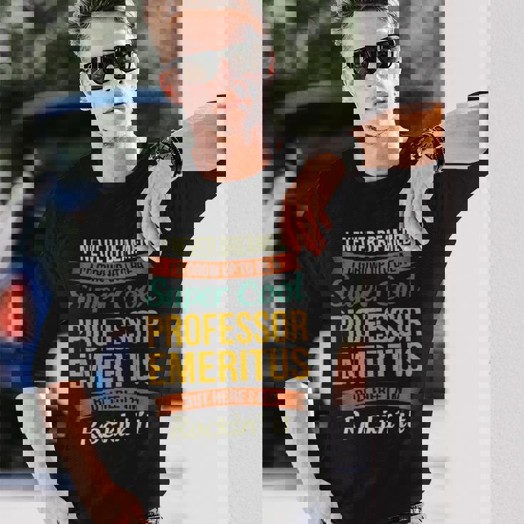 名誉教授ギフト 面白い感謝 長袖Tシャツ 彼への贈り物