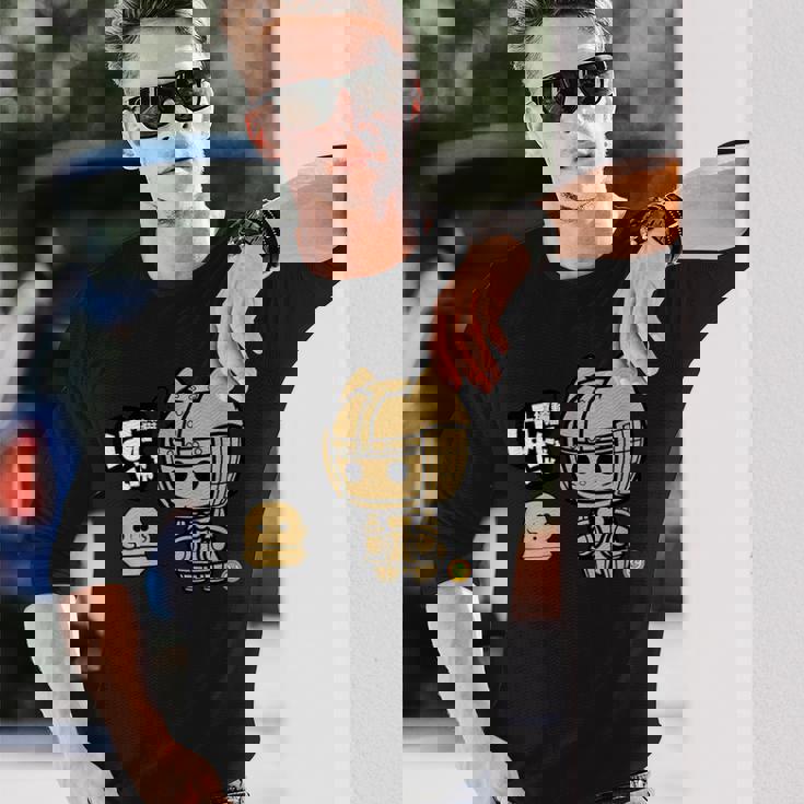 埴輪猫はにゃにゃ_003 長袖Tシャツ 彼への贈り物