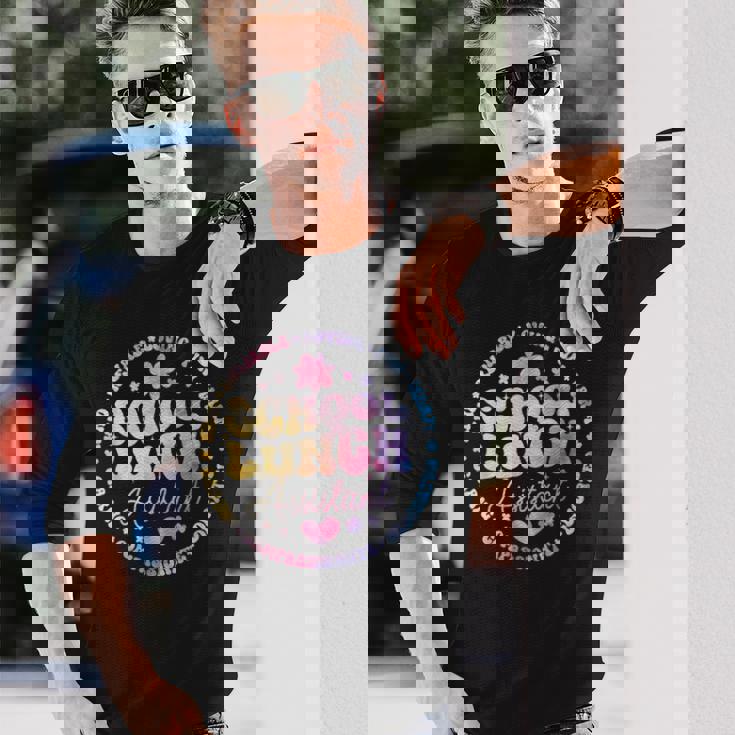 学校給食アシスタントマネージャー フードサービスクルースクワッド 長袖Tシャツ 彼への贈り物