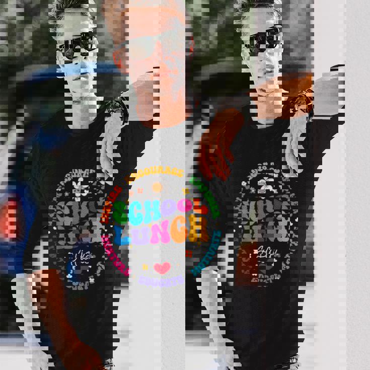 学校給食補佐官 フードサービスクルーヘルパースクワッド 長袖Tシャツ 彼への贈り物