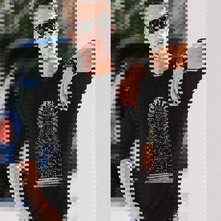 宇宙の解釈学的図式 宇宙 錬金術 魔法 Hermeneuticcheme Universe Alchemie Old 長袖Tシャツ 彼への贈り物