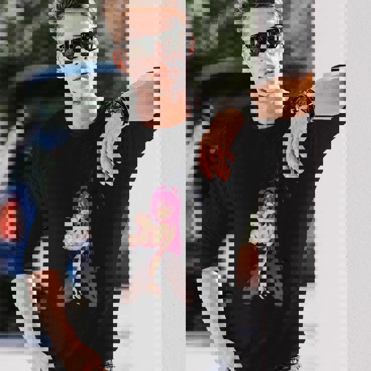 完璧なかわいい日本のアニメとマンガのカワイイバニーガール 長袖Tシャツ 彼への贈り物