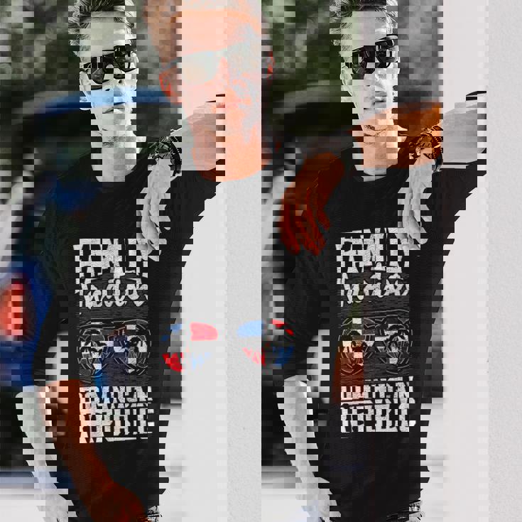 家族旅行 ドミニカ共和国 休日 バケーション トリップ ドミニカ共和国 長袖Tシャツ 彼への贈り物