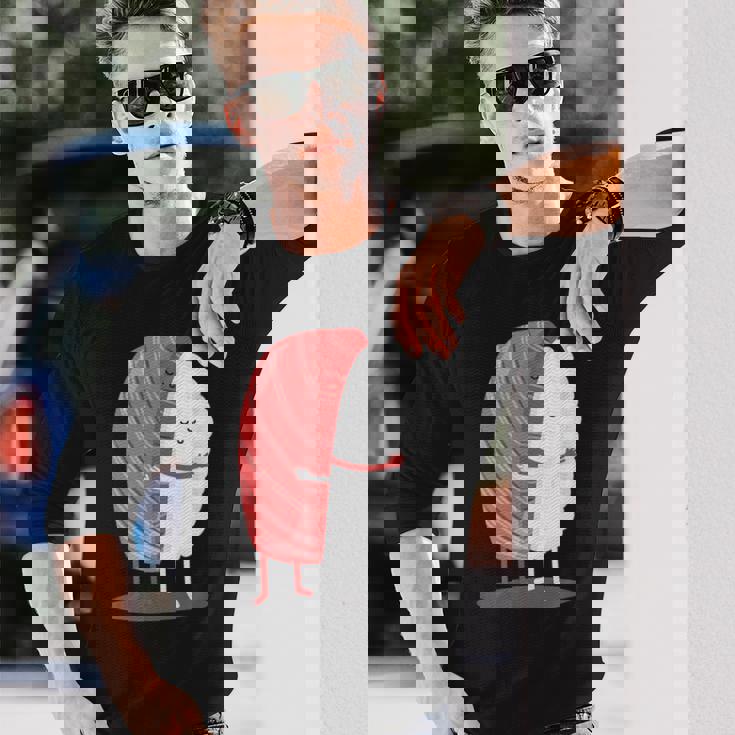 寿司 ハグ 甘い 和食 まぐろ にぎり 長袖Tシャツ 彼への贈り物