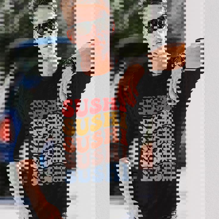 寿司 和食 グルービー 長袖Tシャツ 彼への贈り物