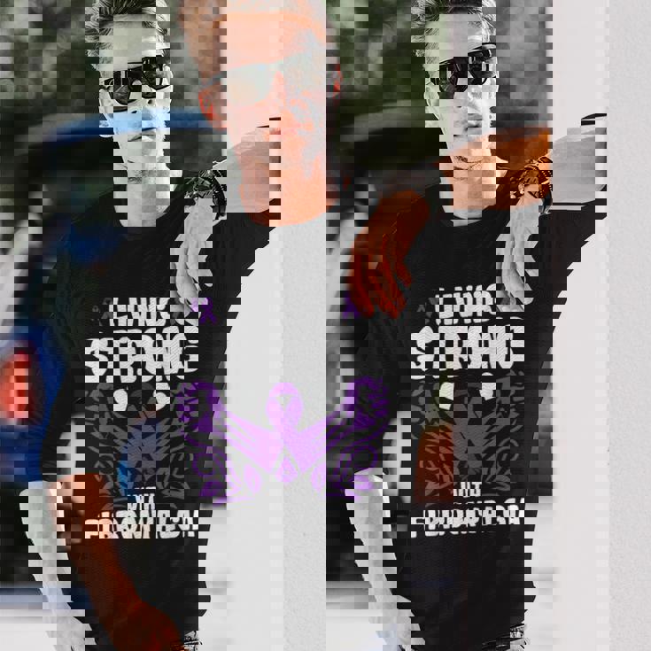 強く生きる 線維筋痛症への認識 線維筋痛症 長袖Tシャツ 彼への贈り物