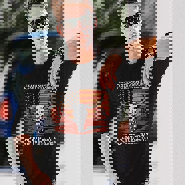 性別が混乱したら牛の乳を搾りに行け、アメリカ人 長袖Tシャツ 彼への贈り物